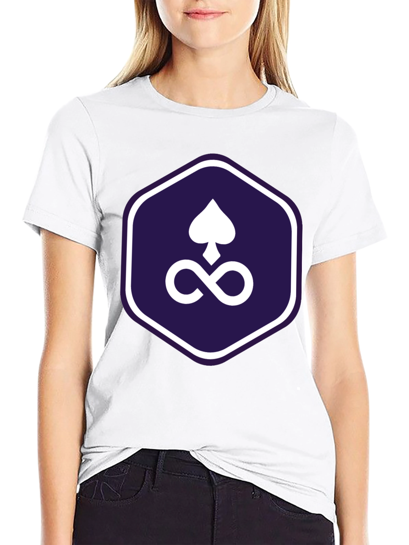 Spades Infinity Symbol Graphic Tee - Mens Black T-Shirt