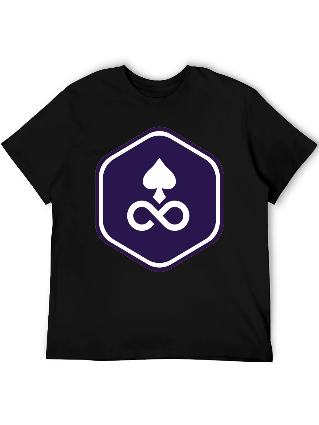 Spades Infinity Symbol Graphic Tee - Mens Black T-Shirt