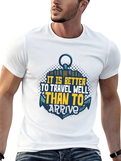 Travel Well Anchor Graphic T-Shirt