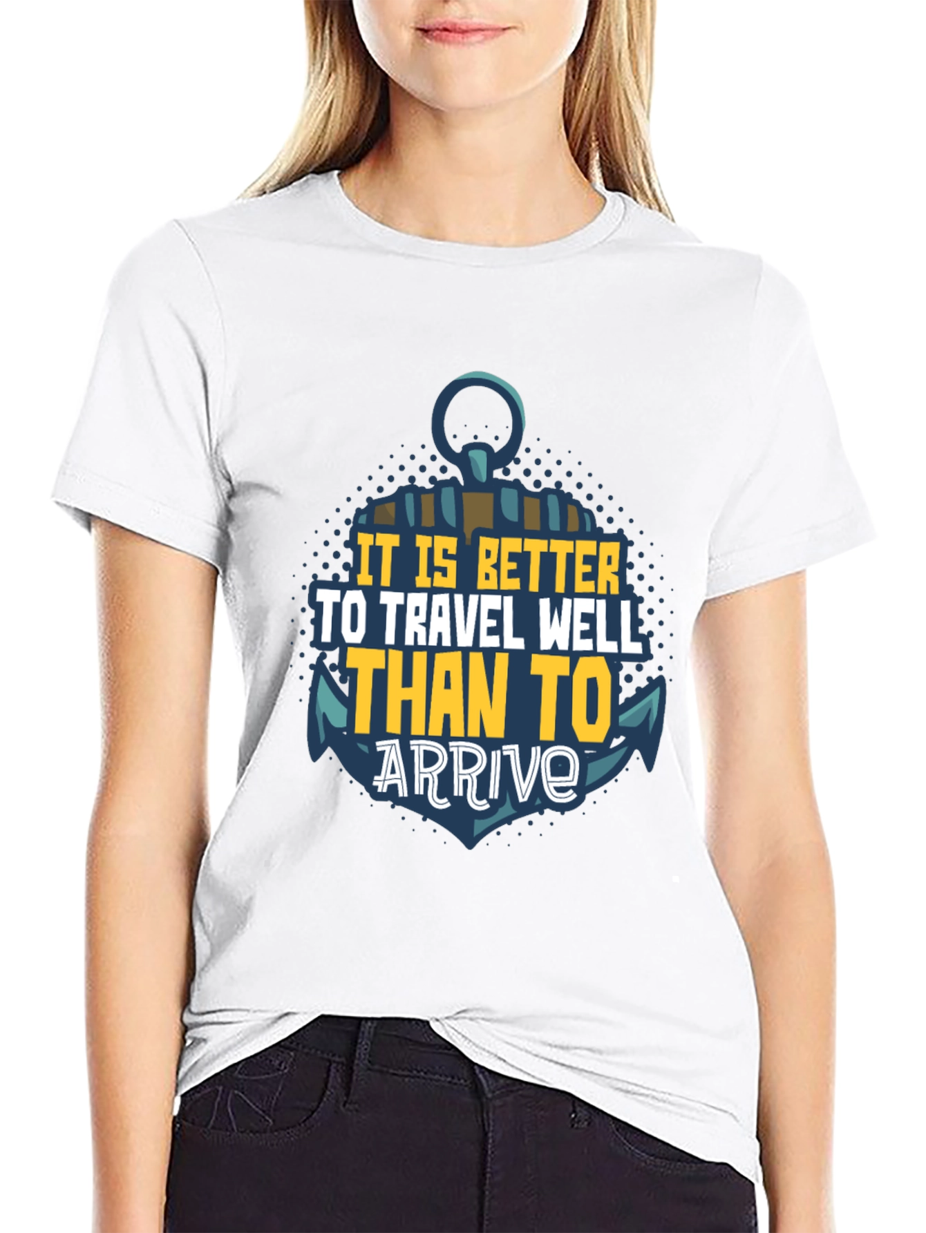 Travel Well Anchor Graphic T-Shirt