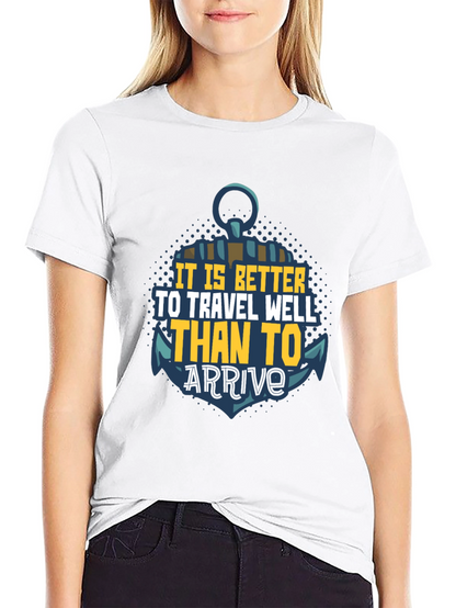 Travel Well Anchor Graphic T-Shirt