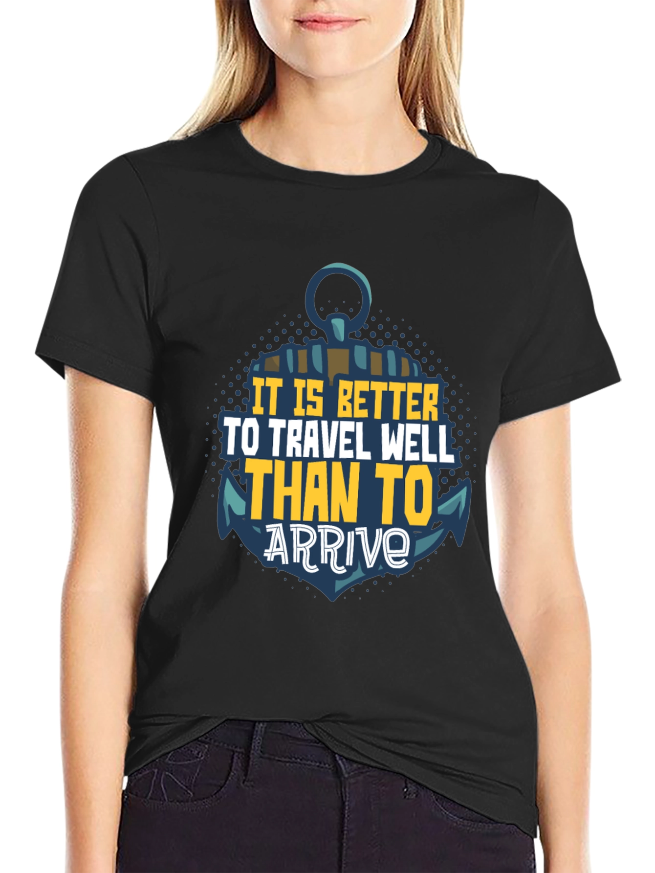 Travel Well Anchor Graphic T-Shirt