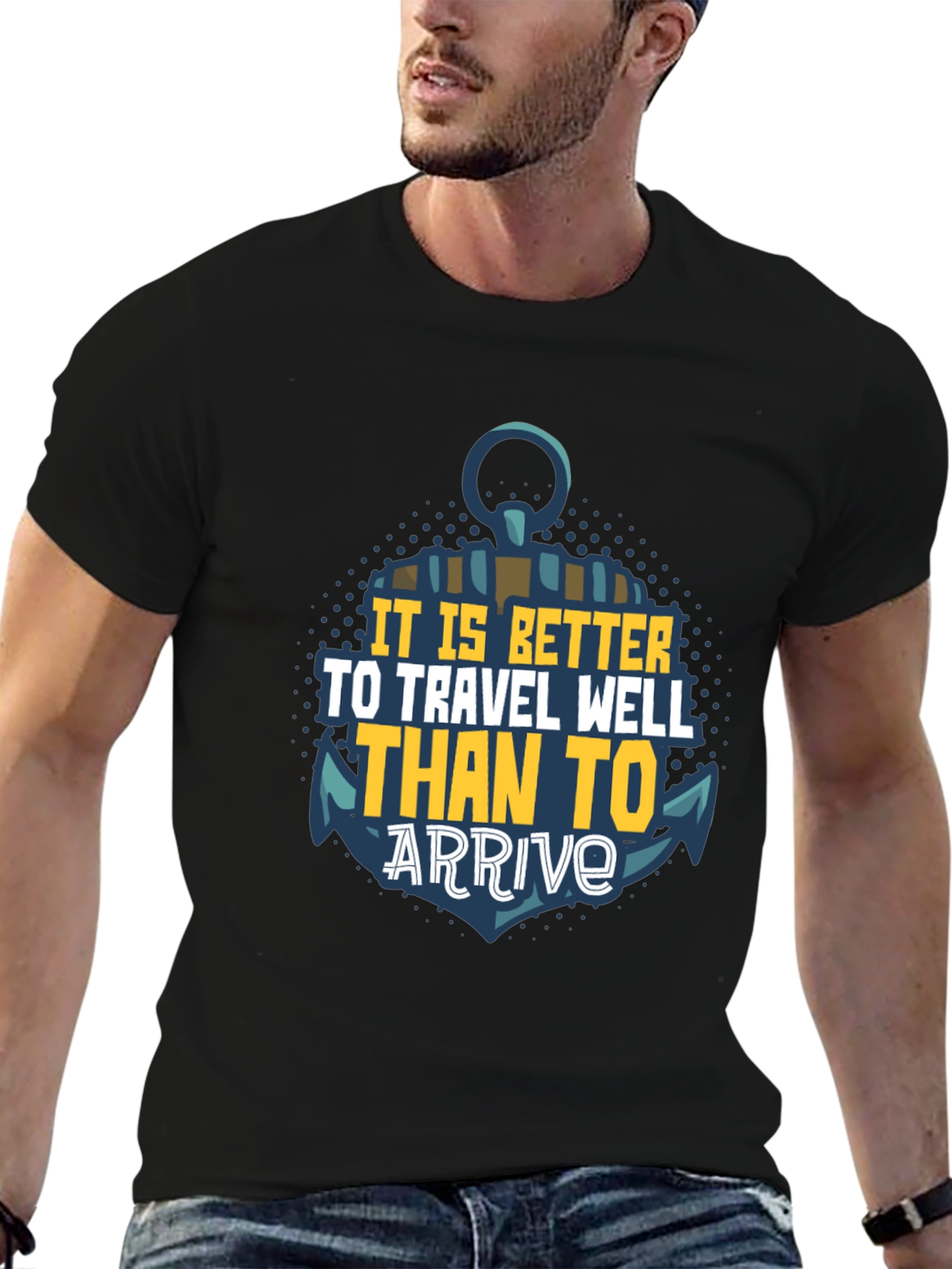 Travel Well Anchor Graphic T-Shirt