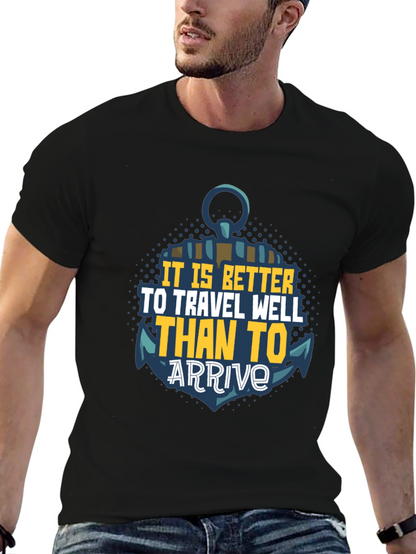 Travel Well Anchor Graphic T-Shirt