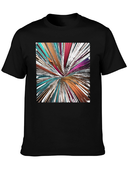 Abstract Swirl Graphic Tee - Modern Art Shirt