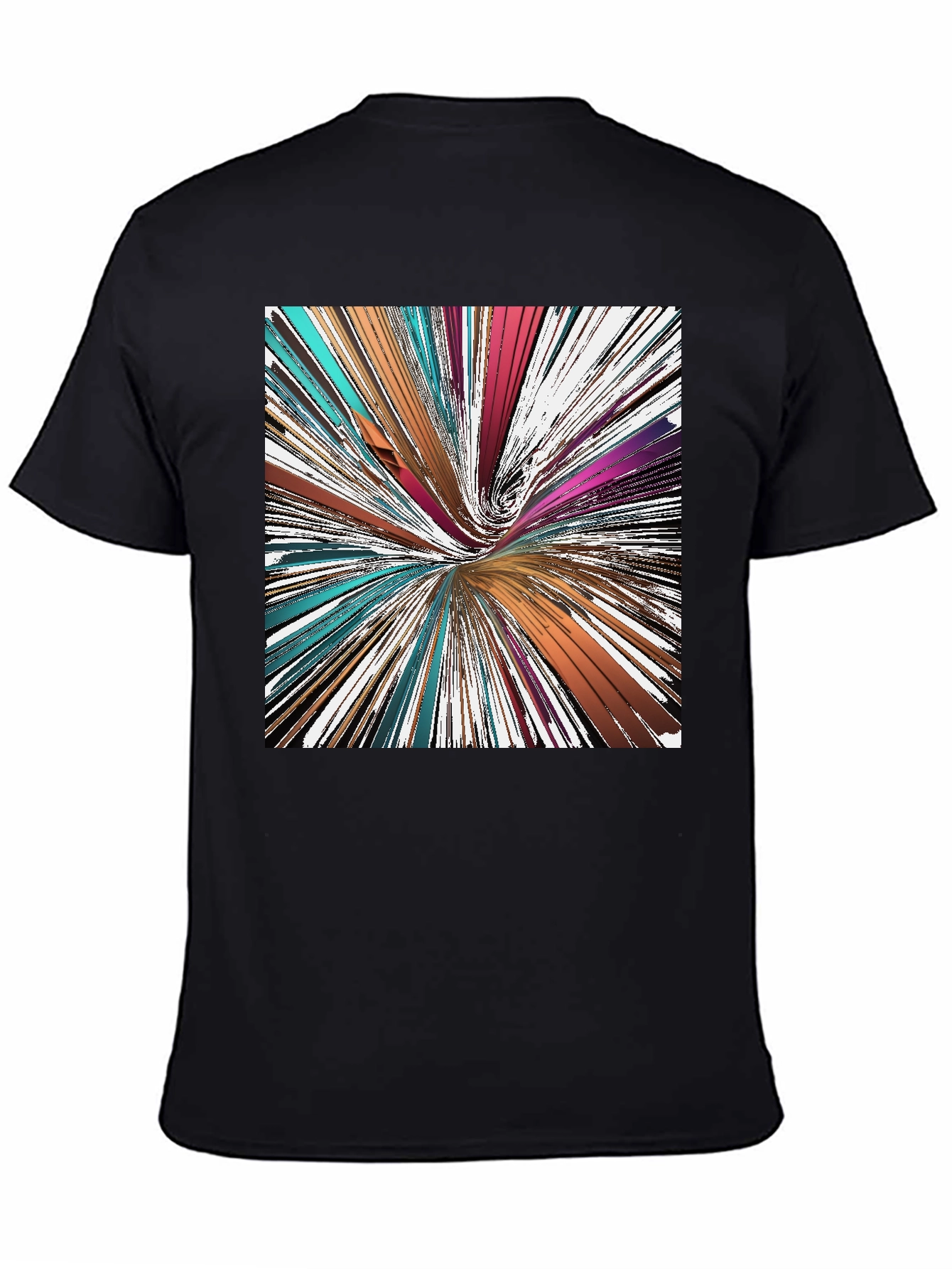 Abstract Swirl Graphic Tee - Modern Art Shirt