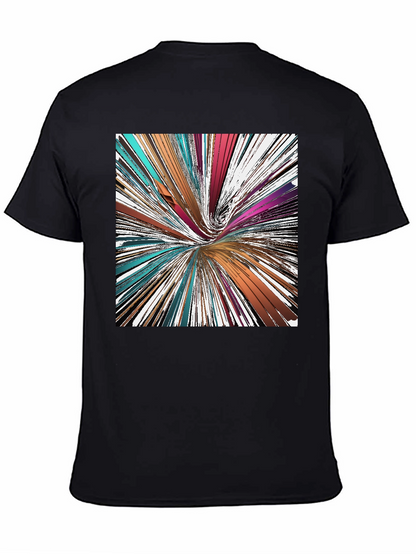 Abstract Swirl Graphic Tee - Modern Art Shirt