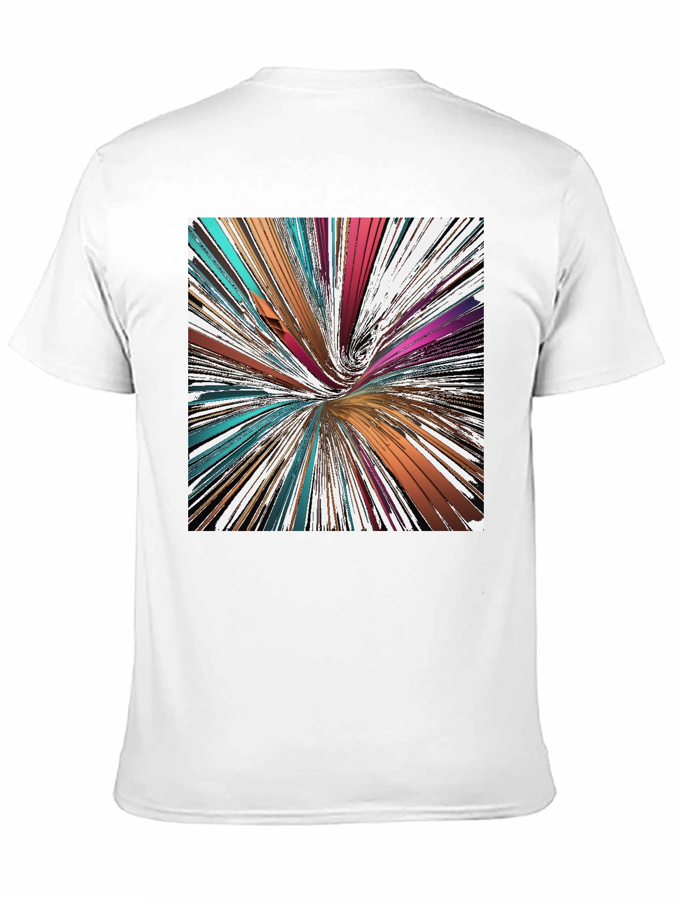 Abstract Swirl Graphic Tee - Modern Art Shirt