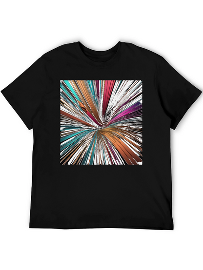 Abstract Swirl Graphic Tee - Modern Art Shirt