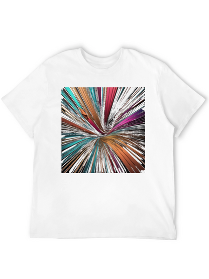 Abstract Swirl Graphic Tee - Modern Art Shirt