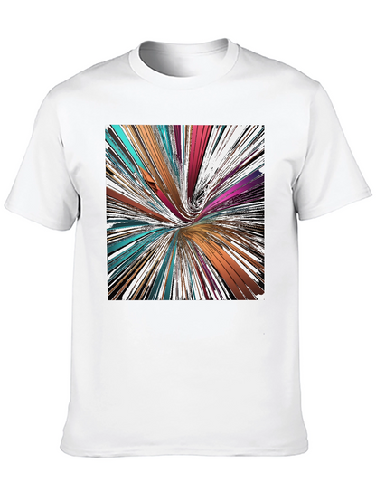 Abstract Swirl Graphic Tee - Modern Art Shirt