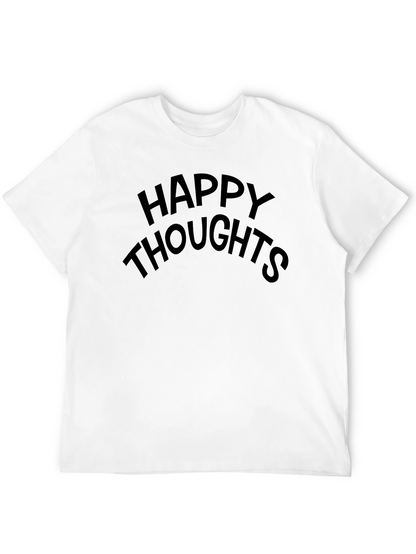 Happy Thoughts Black Crew Neck Tee