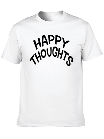 Happy Thoughts Black Crew Neck Tee