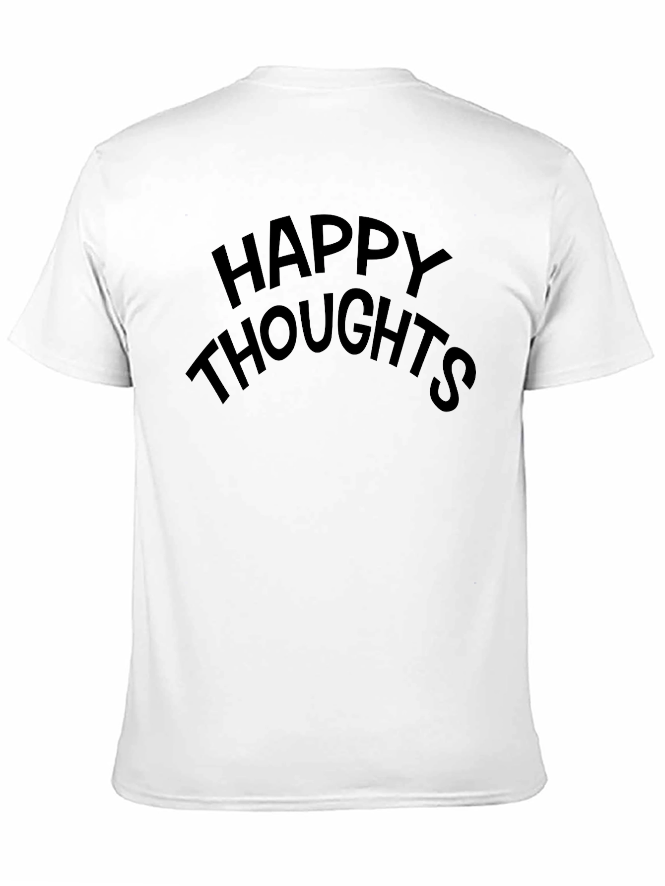 Happy Thoughts Black Crew Neck Tee