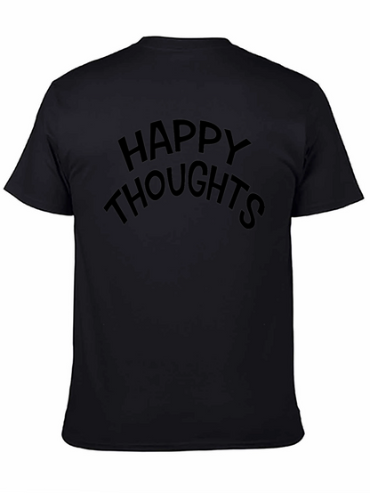 Happy Thoughts Black Crew Neck Tee