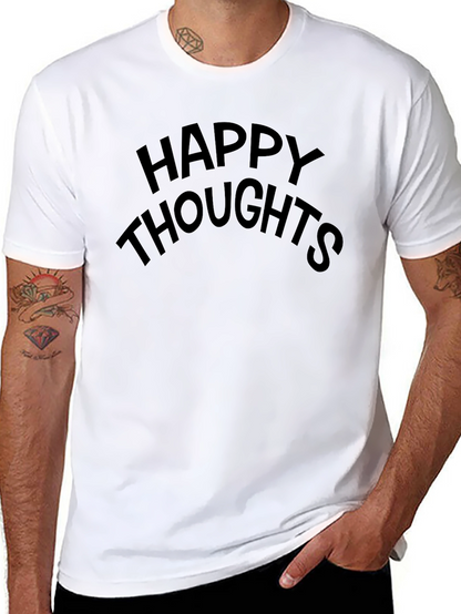 Happy Thoughts Black Crew Neck Tee