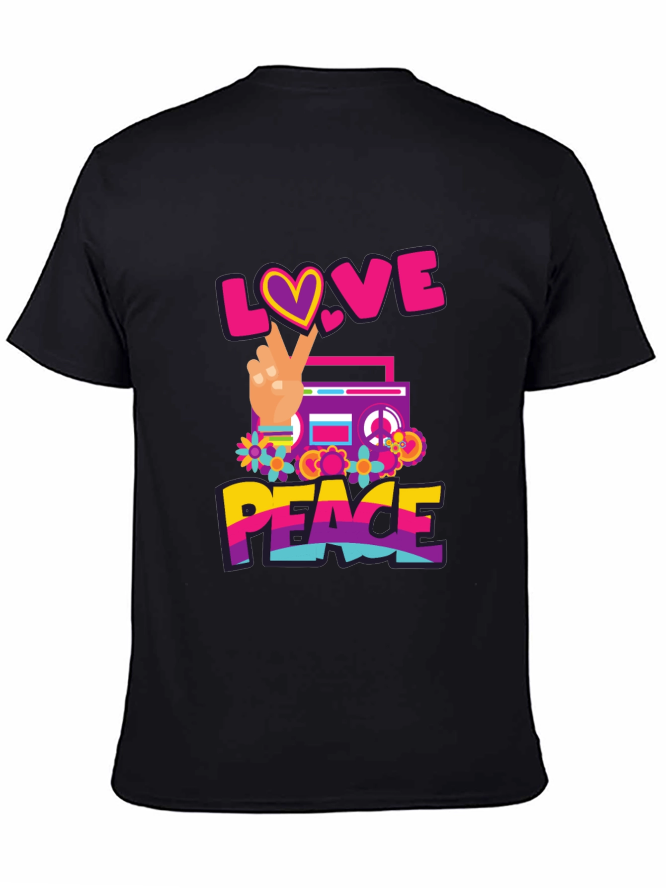Love and Peace Graphic T-Shirt