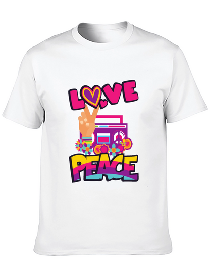 Love and Peace Graphic T-Shirt