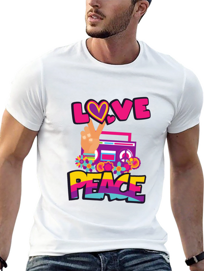 Love and Peace Graphic T-Shirt