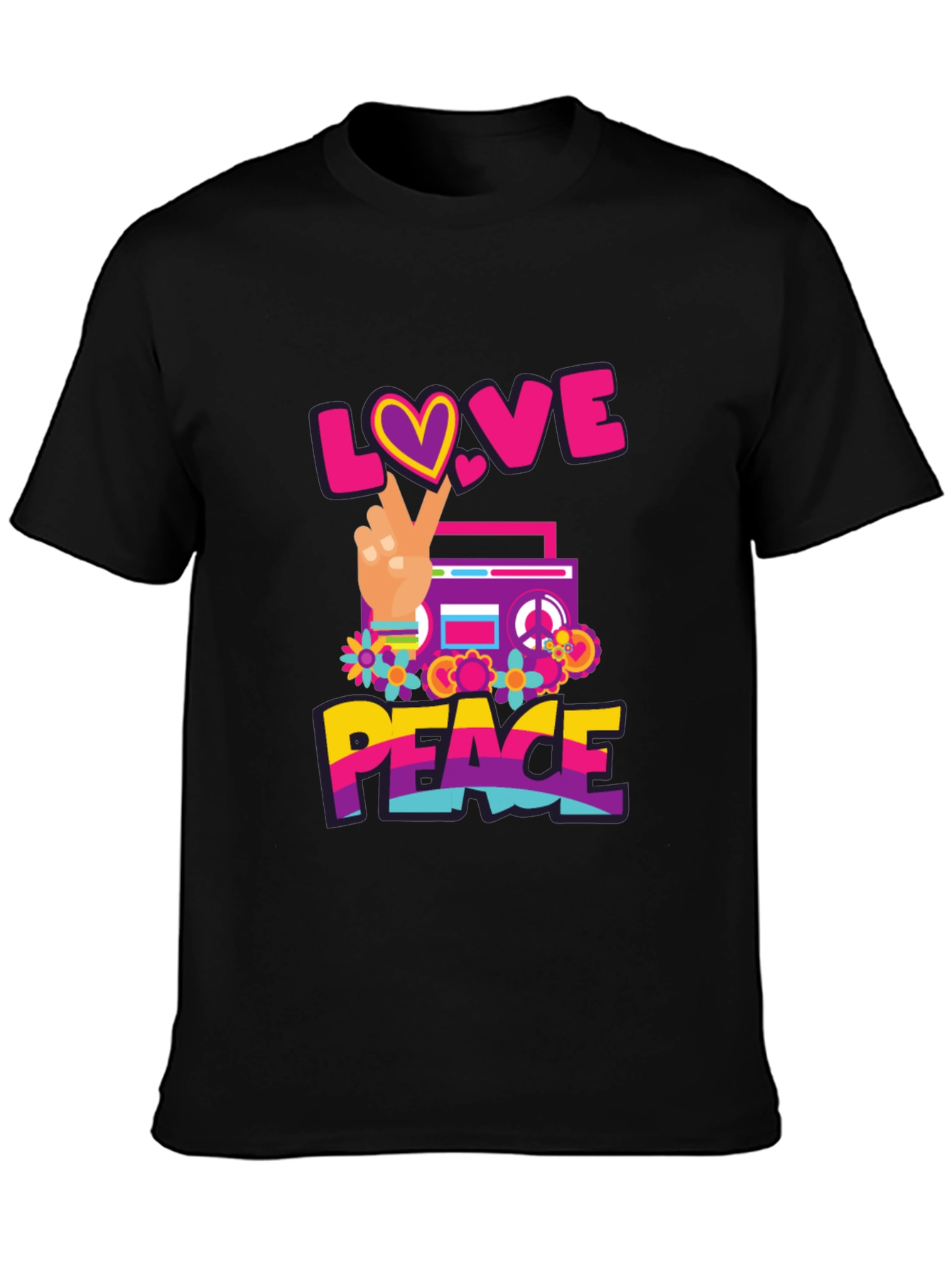 Love and Peace Graphic T-Shirt