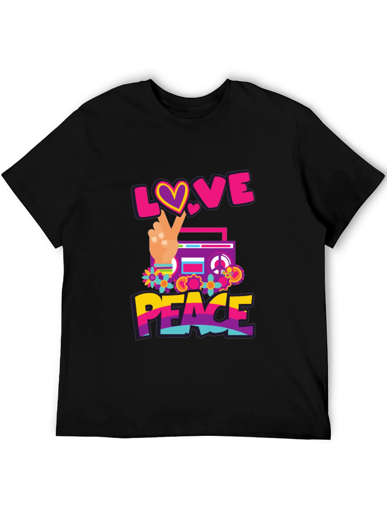 Love and Peace Graphic T-Shirt