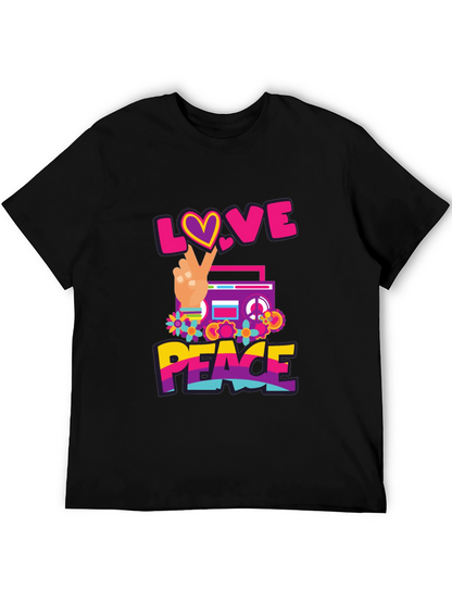 Love and Peace Graphic T-Shirt