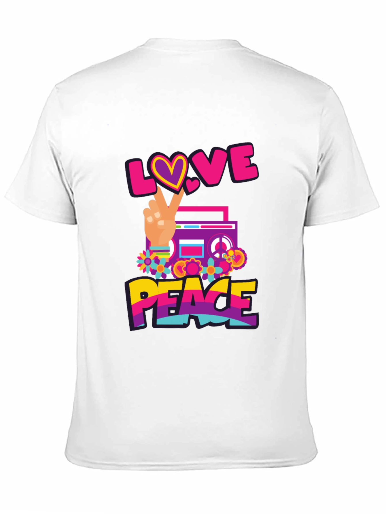 Love and Peace Graphic T-Shirt
