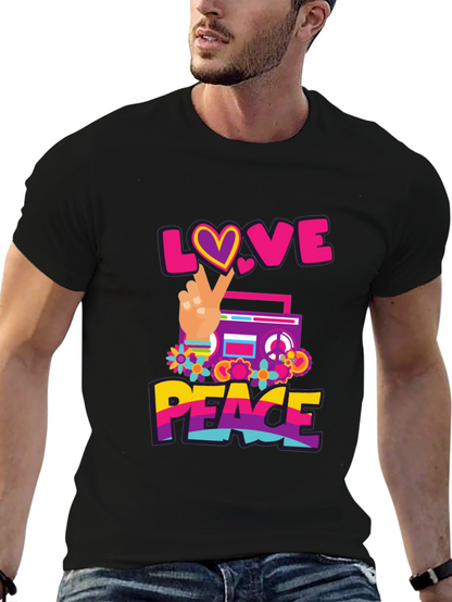 Love and Peace Graphic T-Shirt