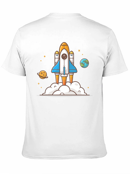 Rocket Launch Graphic Tee - Space Adventure Shirt