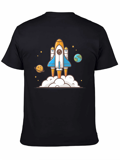 Rocket Launch Graphic Tee - Space Adventure Shirt