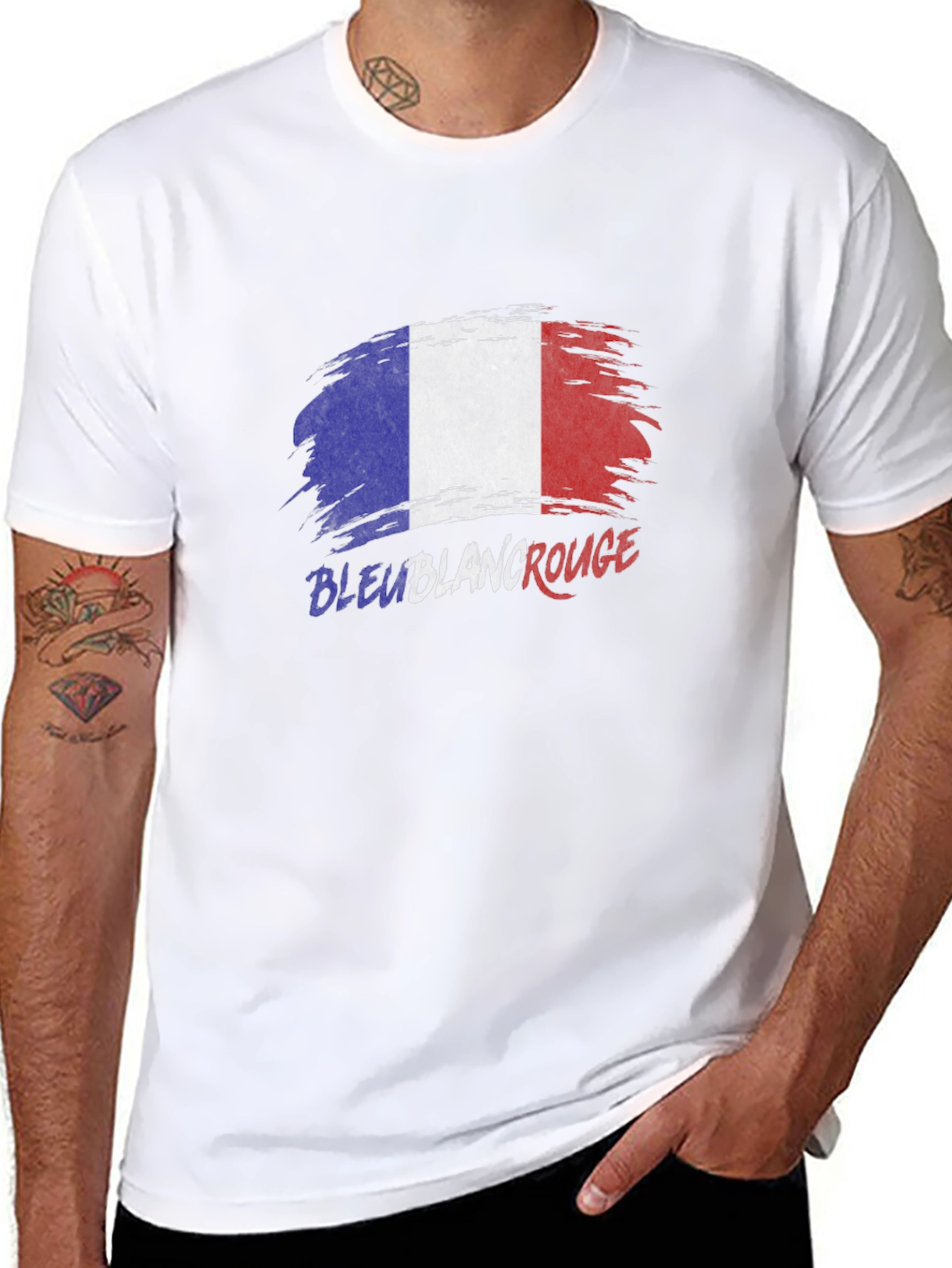 Bleu Blanc Rouge France Flag T-Shirt