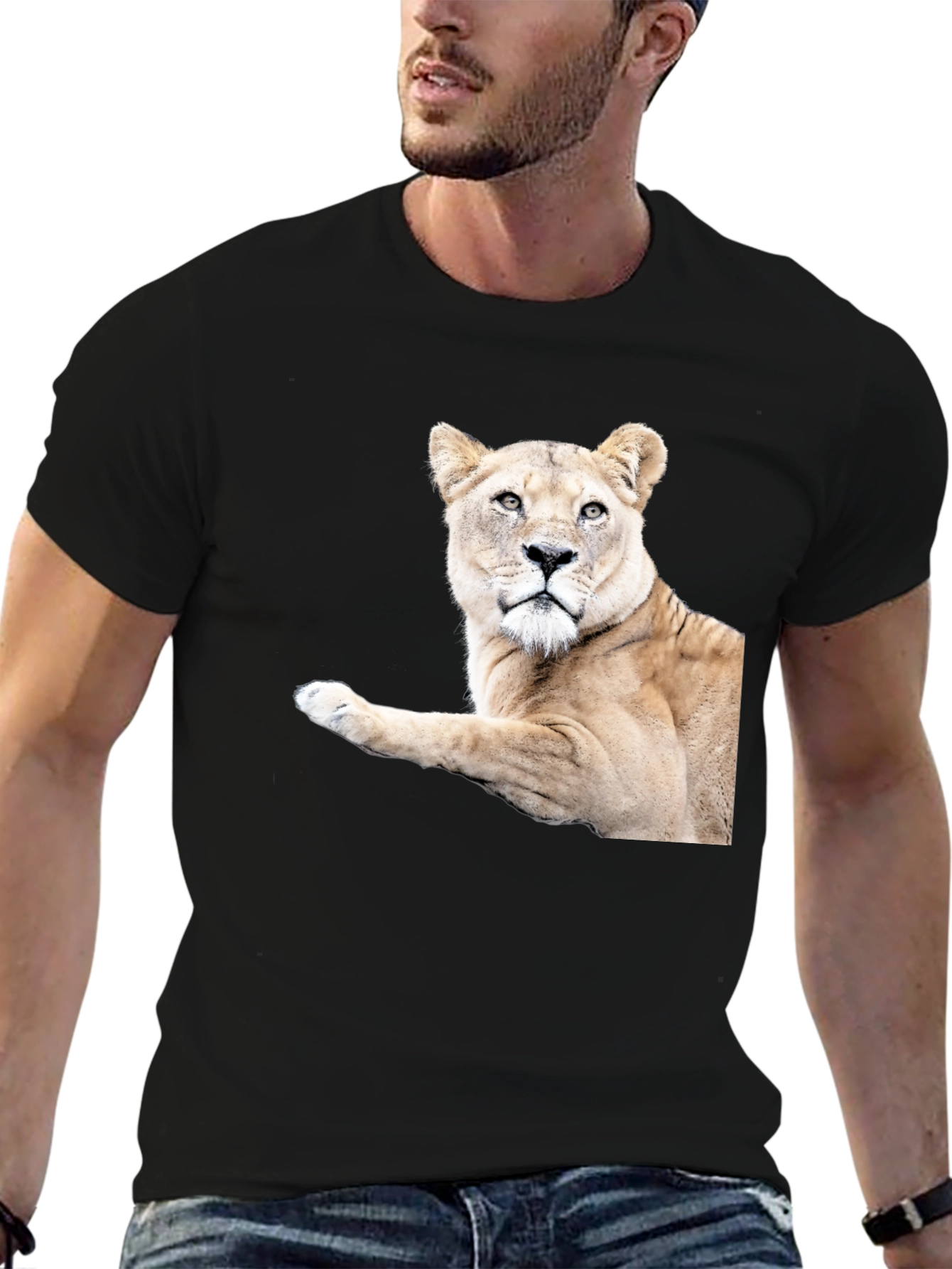 Lioness Graphic Tee - Black Unisex T-Shirt