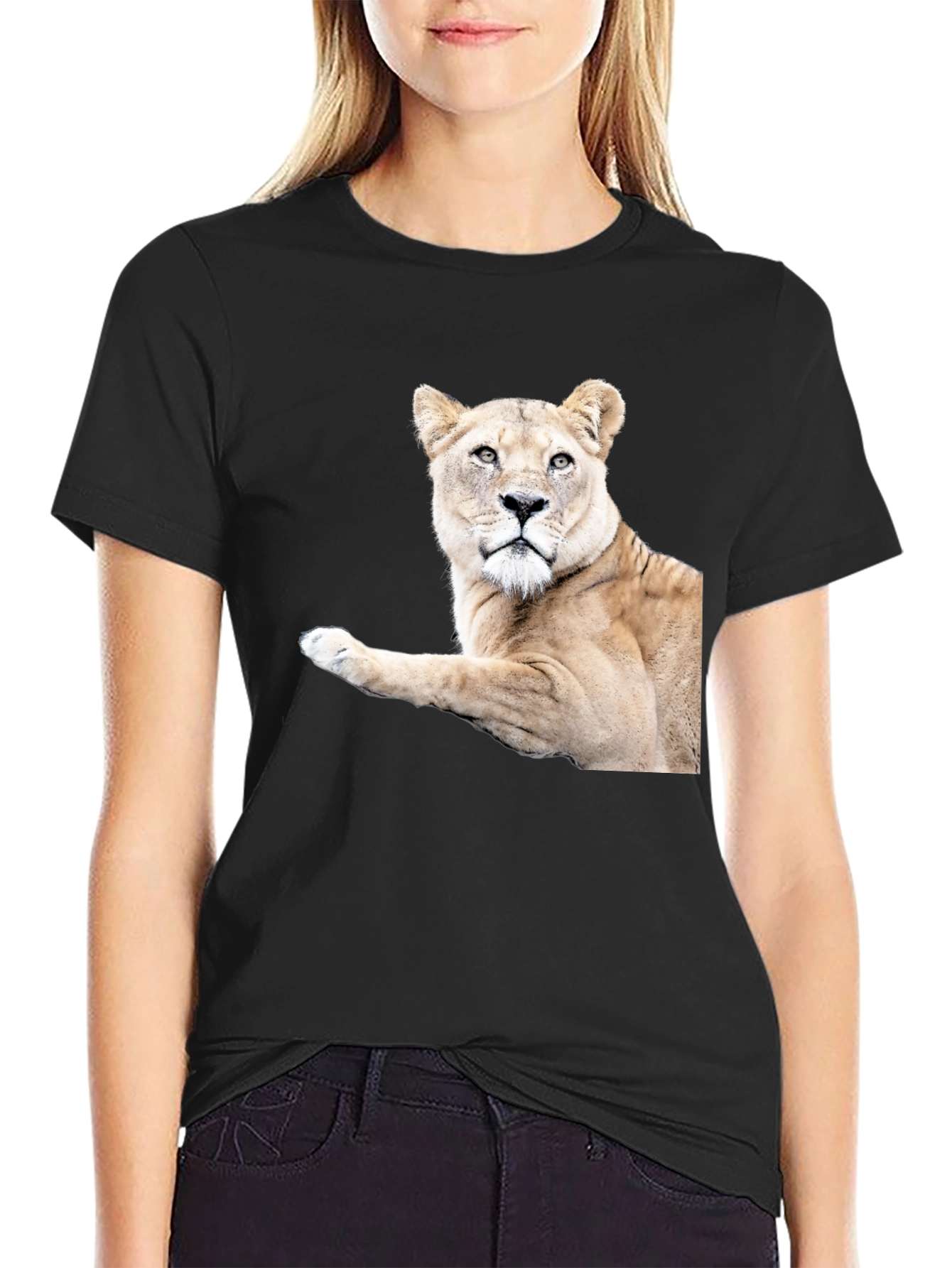 Lioness Graphic Tee - Black Unisex T-Shirt