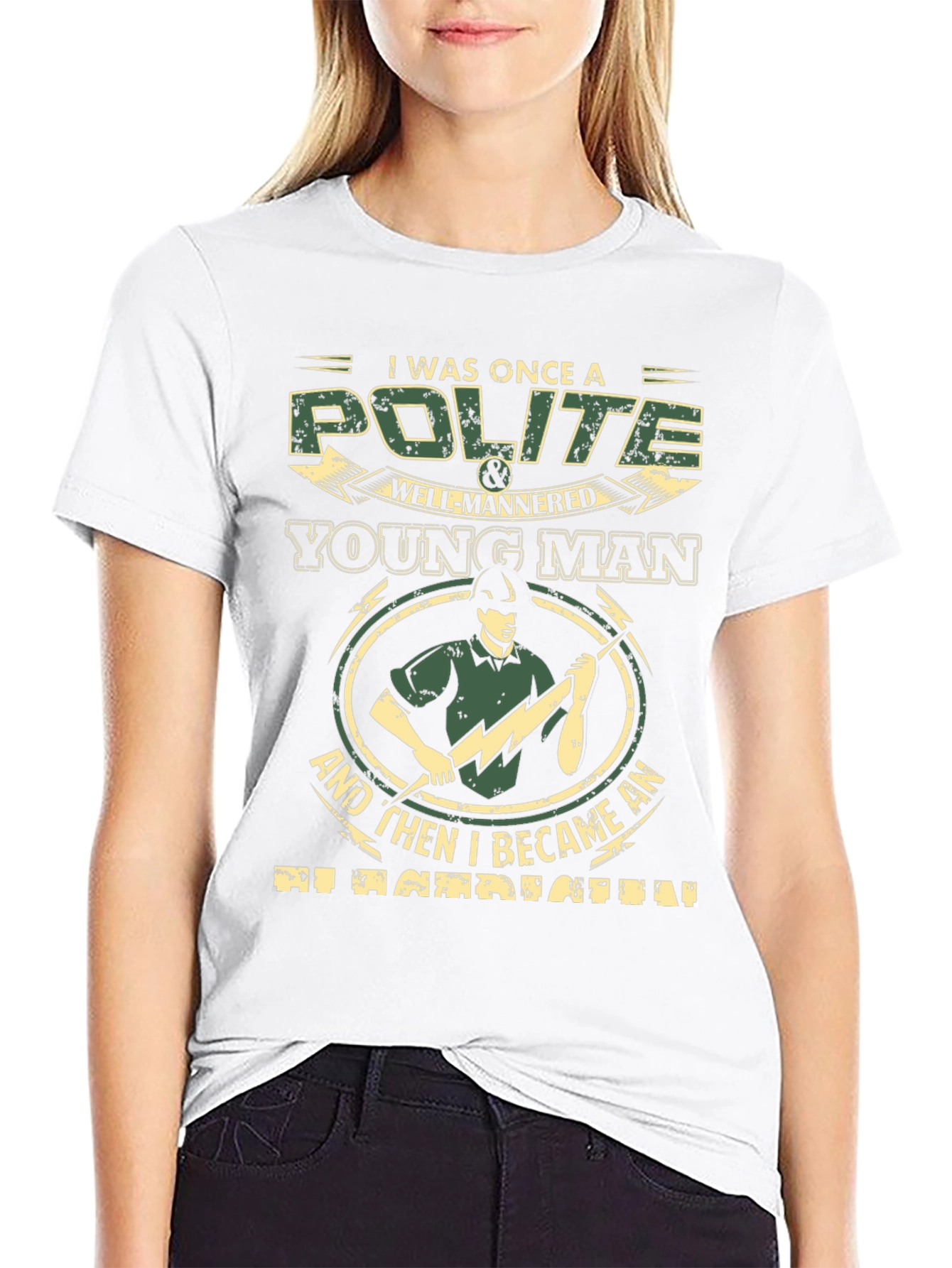 Polite Young Man T-Shirt - Novelty Occupation Tee
