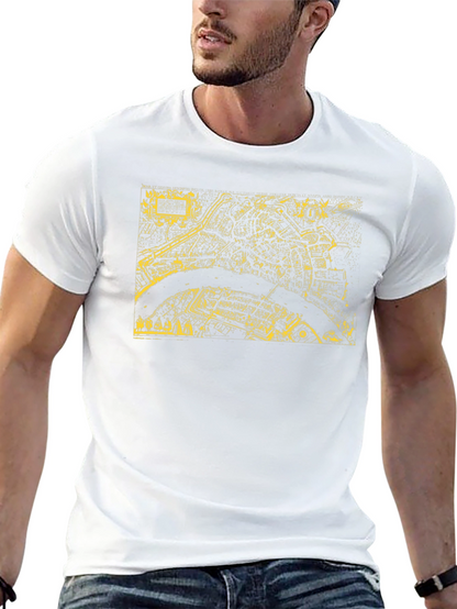 Retro City Map Graphic Tee - Black T-Shirt