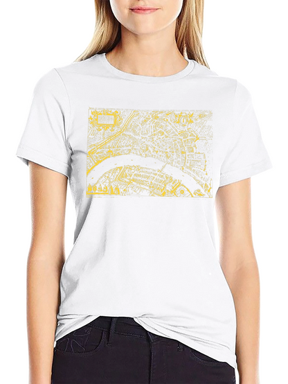 Retro City Map Graphic Tee - Black T-Shirt
