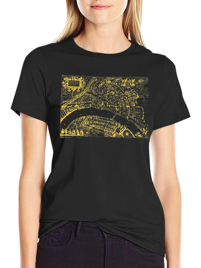 Retro City Map Graphic Tee - Black T-Shirt
