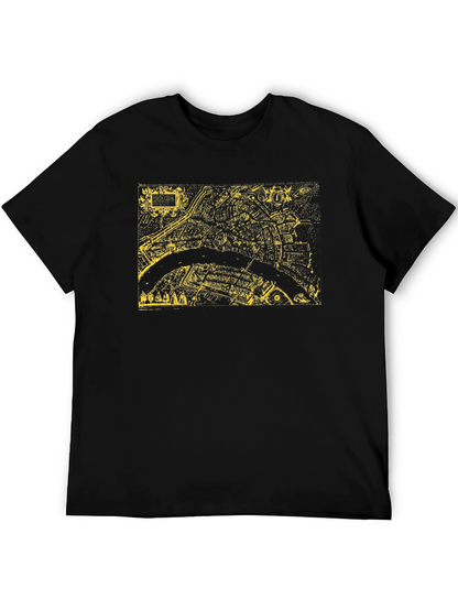 Retro City Map Graphic Tee - Black T-Shirt
