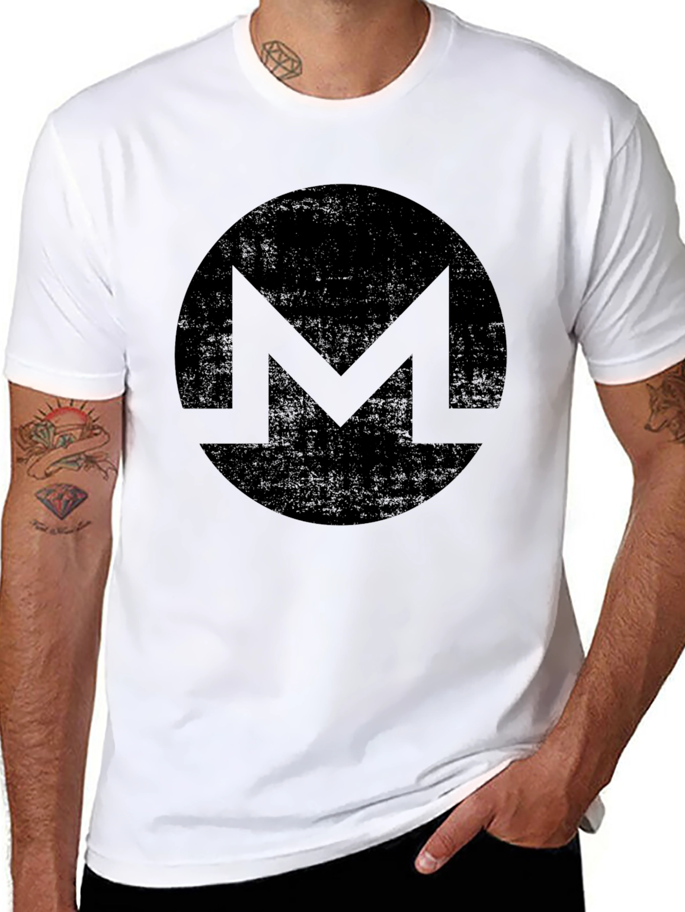 Monero Circle Logo Black T-Shirt