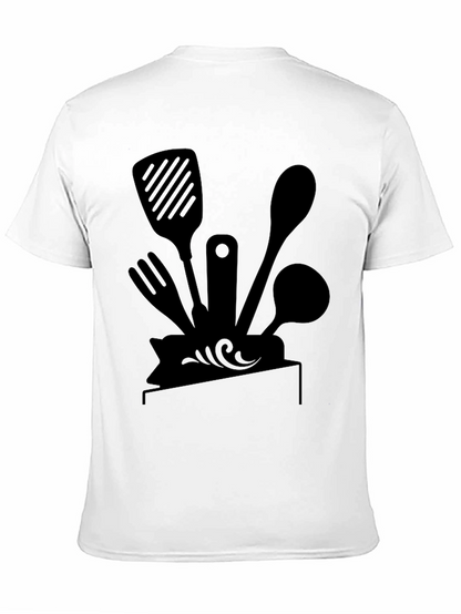 Chefs Kitchen Tool Tee - Black Graphic T-Shirt