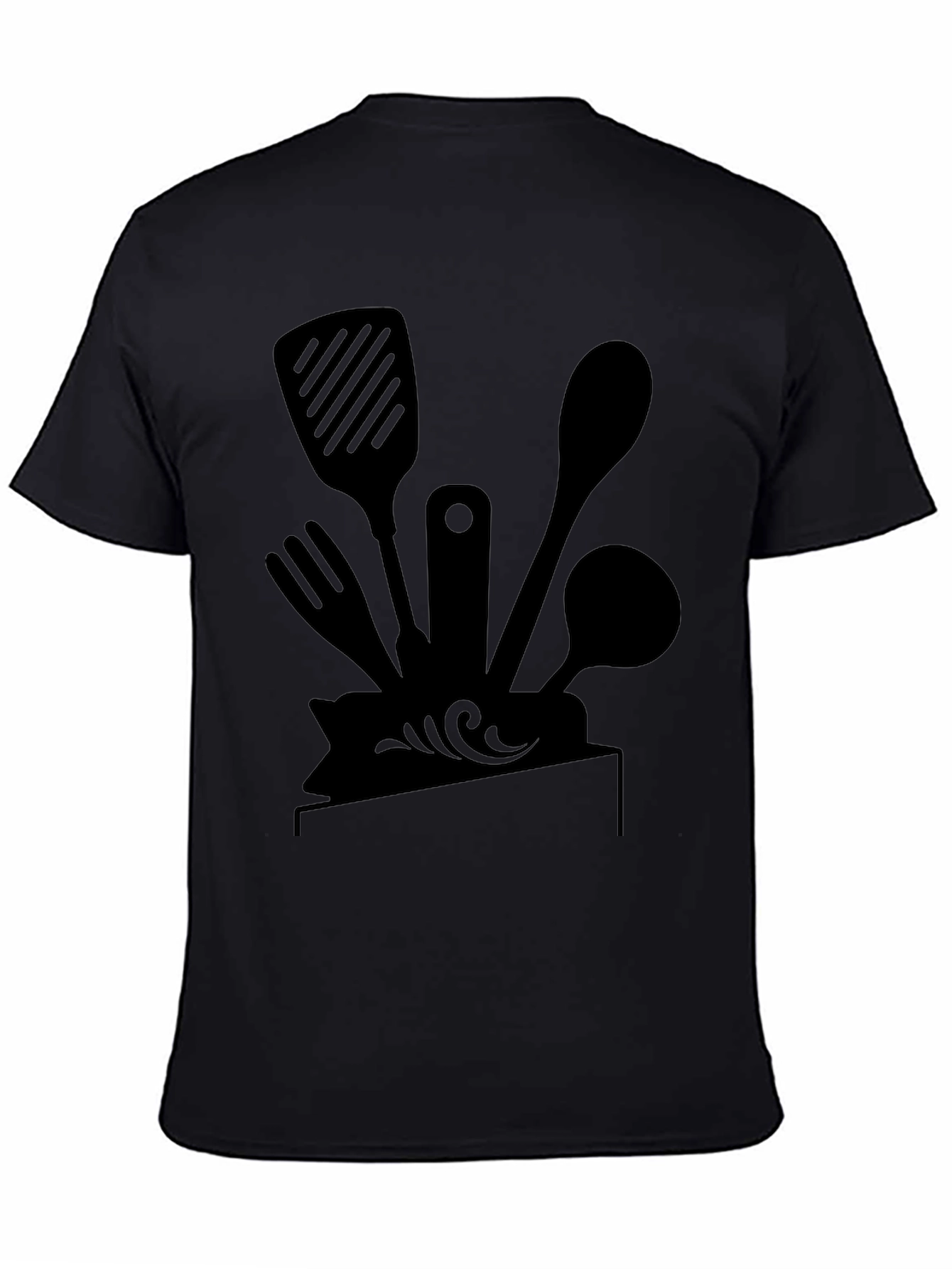 Chefs Kitchen Tool Tee - Black Graphic T-Shirt