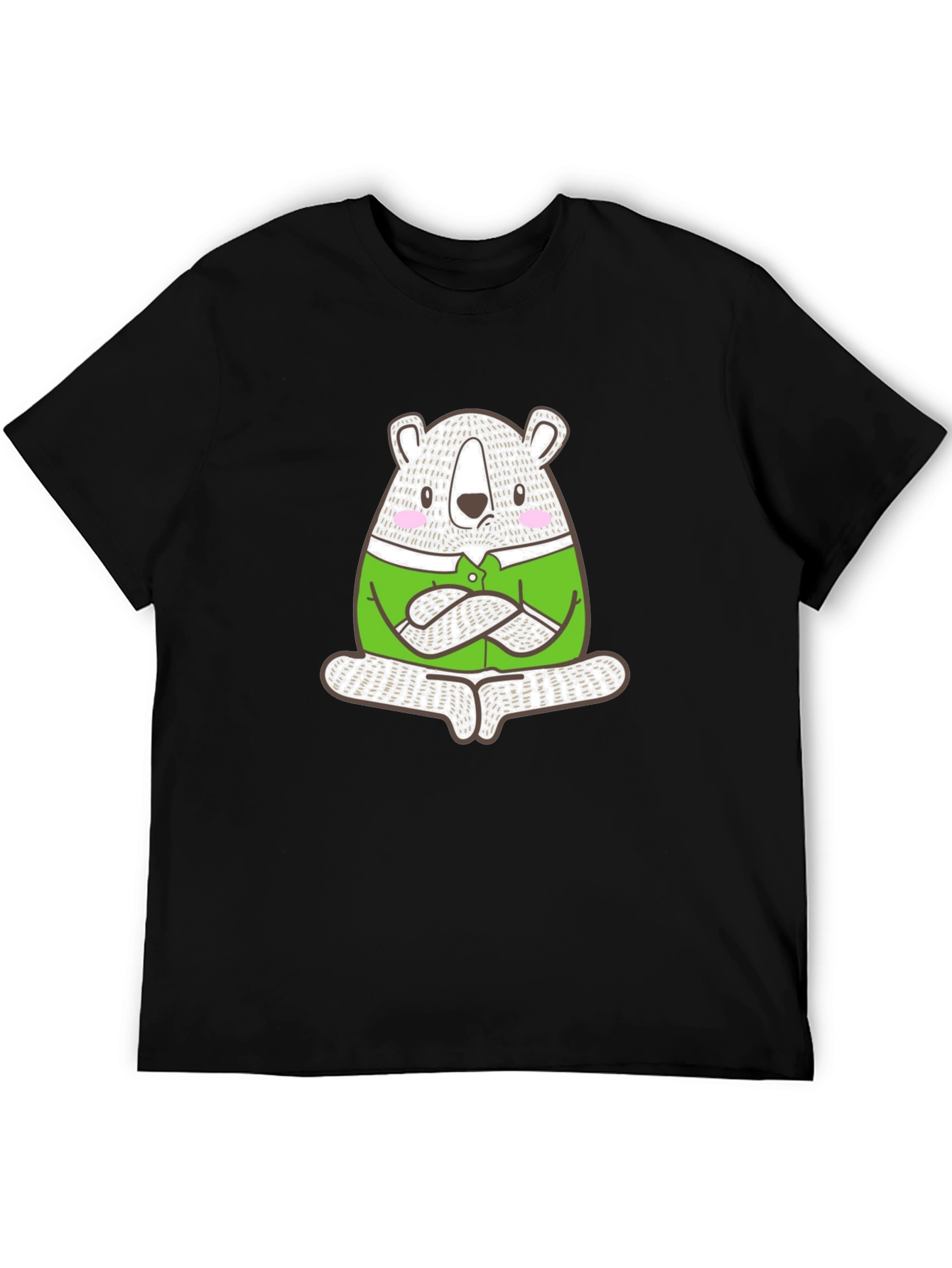 Meditating Bear Graphic Tee - Cool & Casual