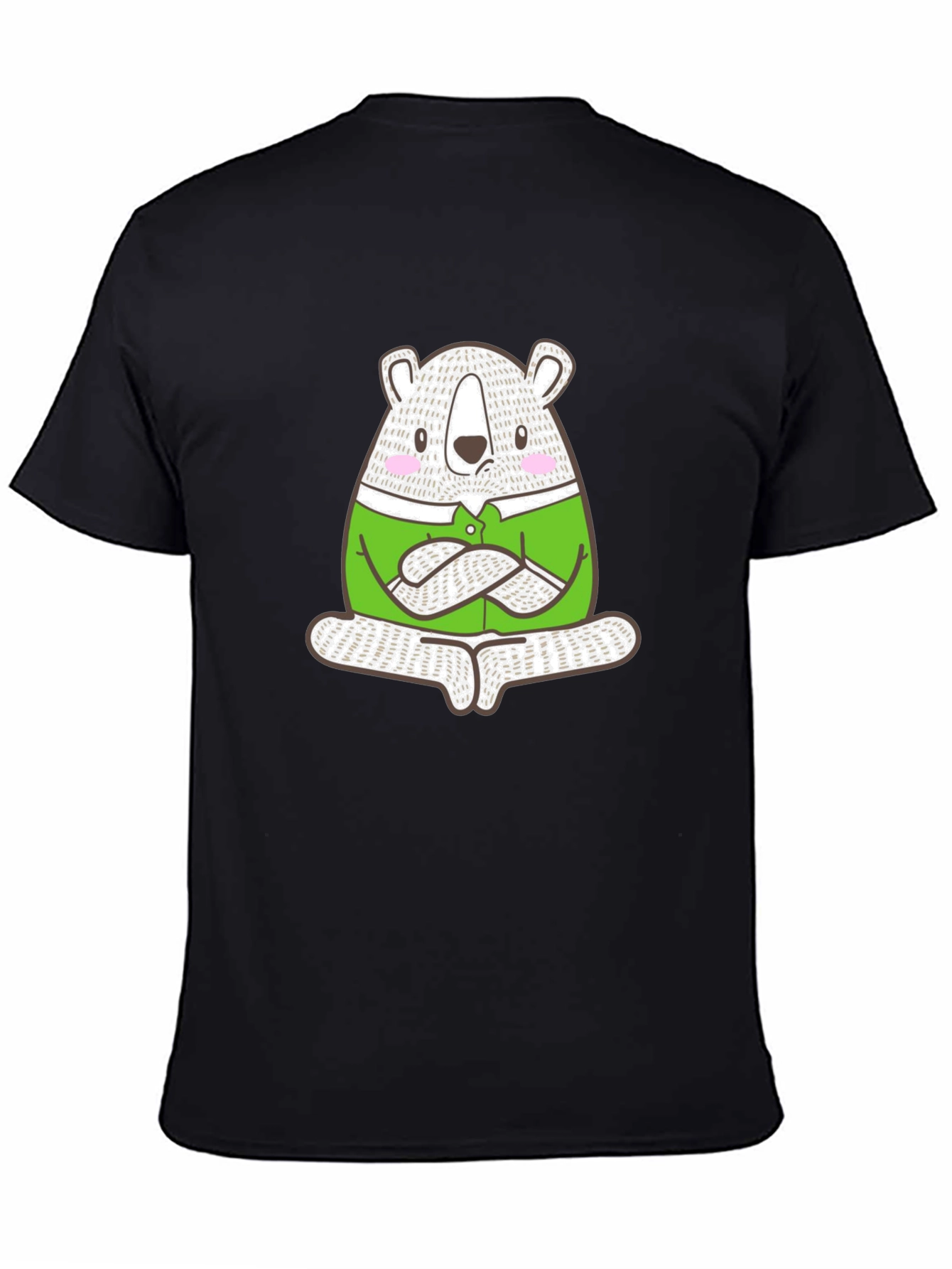 Meditating Bear Graphic Tee - Cool & Casual