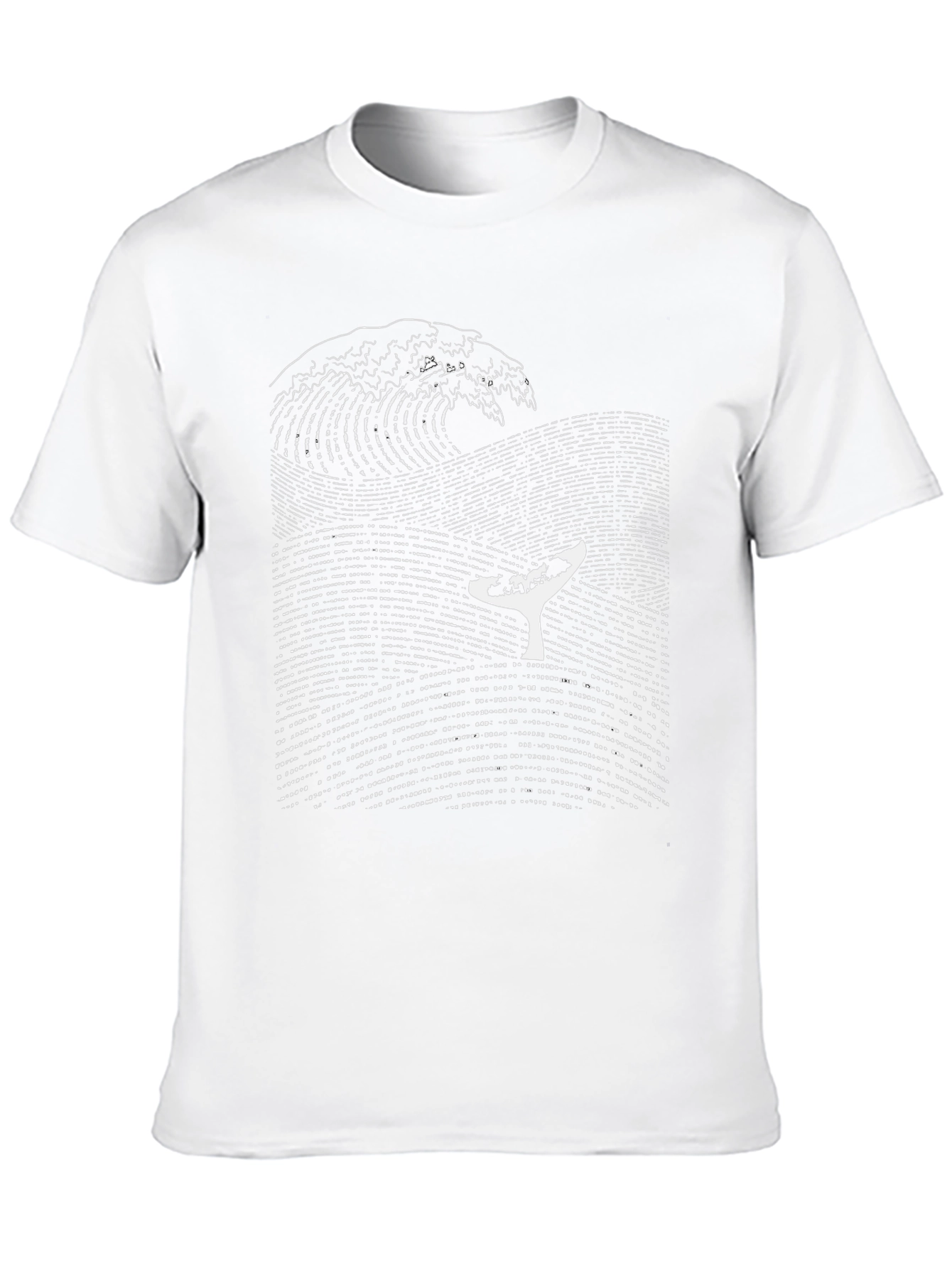 Whale Wave Graphic T-Shirt - Black Cotton Tee