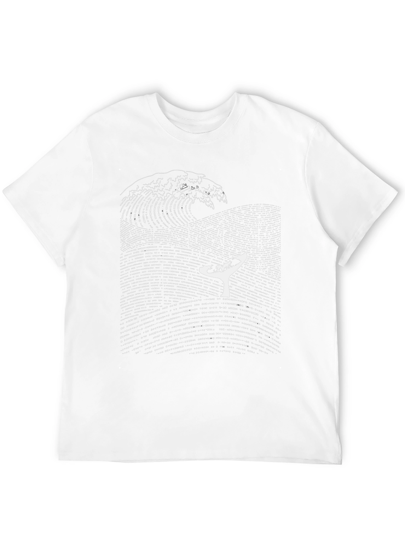 Whale Wave Graphic T-Shirt - Black Cotton Tee