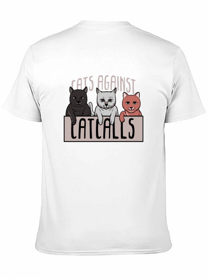 Cats Against Catcalls T-Shirt - Unisex Cotton Tee