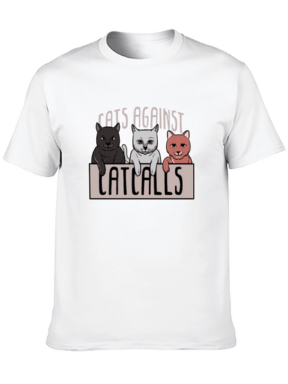 Cats Against Catcalls T-Shirt - Unisex Cotton Tee