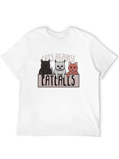 Cats Against Catcalls T-Shirt - Unisex Cotton Tee