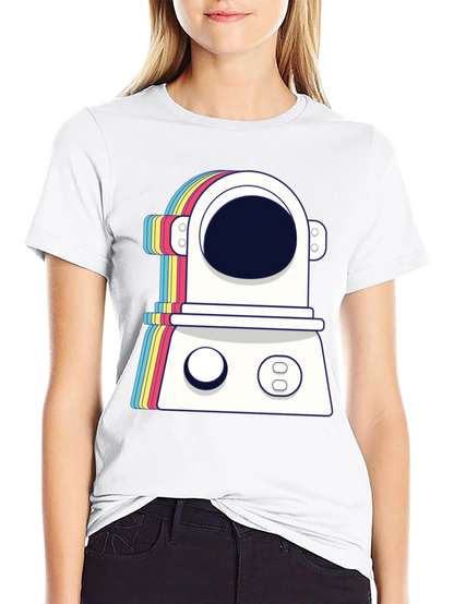 Retro Spaceman Graphic Tee - Trendy Astronaut T-Shirt