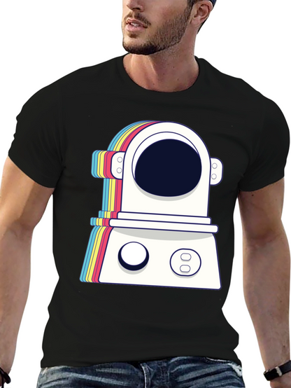 Retro Spaceman Graphic Tee - Trendy Astronaut T-Shirt